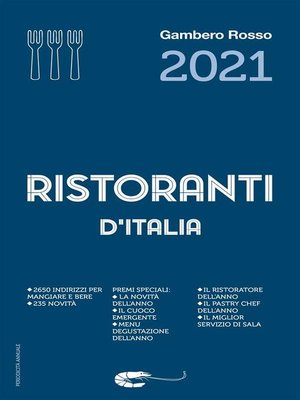 cover image of Ristoranti d'Italia 2021 del Gambero Rosso